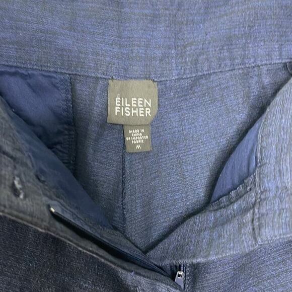 EILEEN FISHER WIDE LEG CROPPED PANTS SIZE M 100% COTTON - Picture 6 of 11